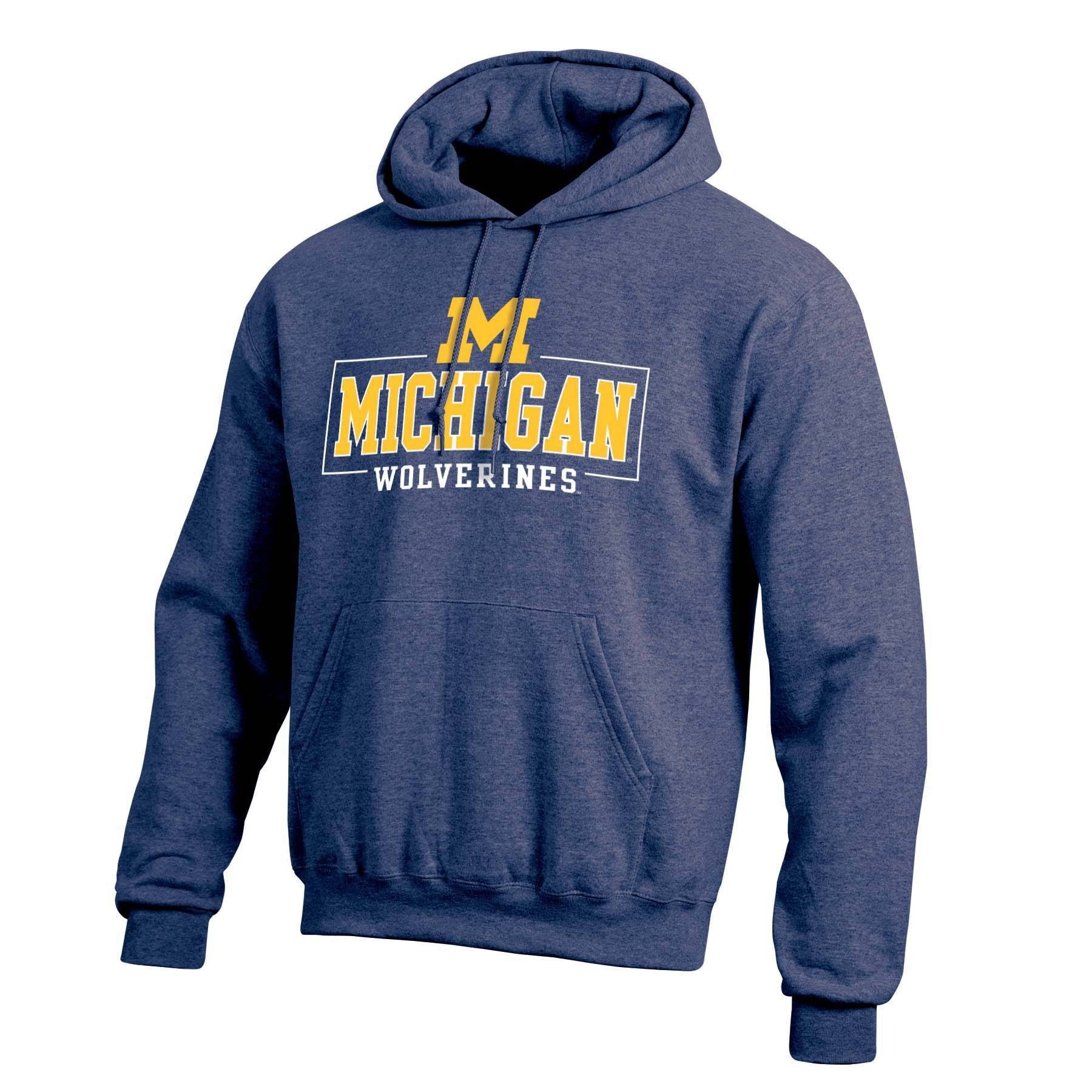 slide 1 of 3, NCAA Michigan Wolverines Men's Cotton Hoodie - XL, 1 ct