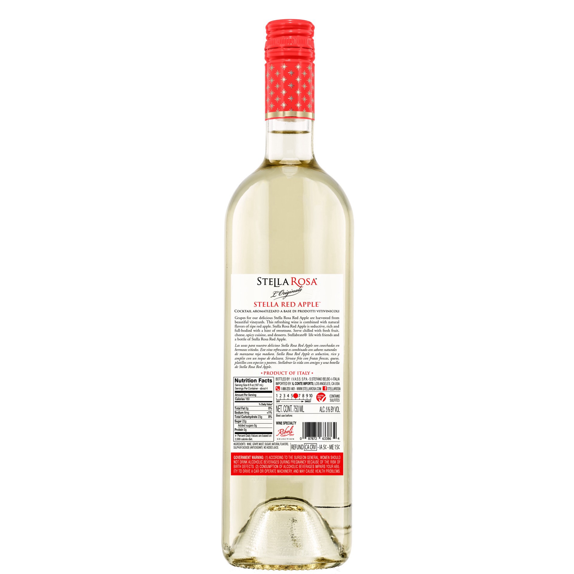 slide 5 of 9, Stella Rosa Red Apple Semi-Sweet White Wine 750 ml, 750 ml