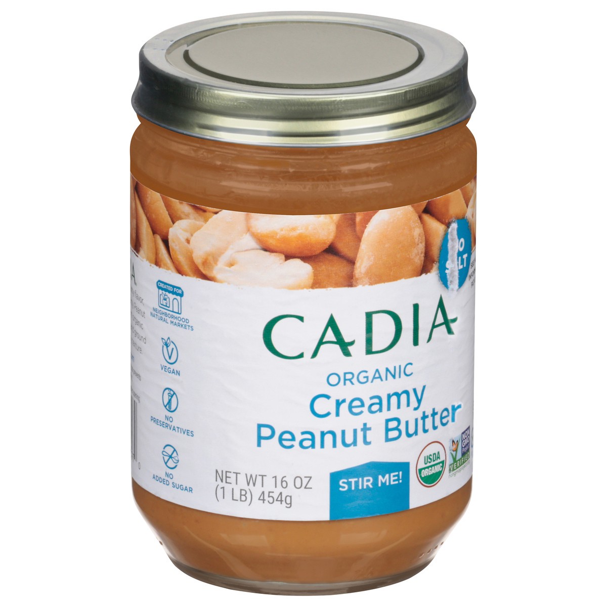 slide 5 of 13, Cadia Creamy Organic Peanut Butter - 16 oz, 16 oz