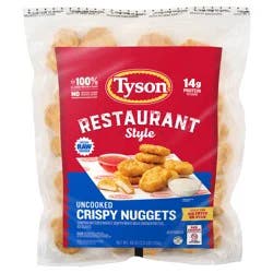 Tyson Restaurant Style Uncooked Crispy Chicken Nuggets, 2.5 lb