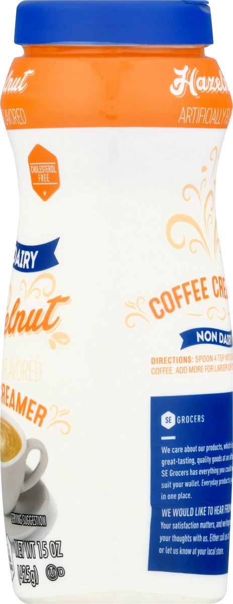 slide 3 of 12, SE Grocers Hazelnut Creamer - 15 oz, 15 oz