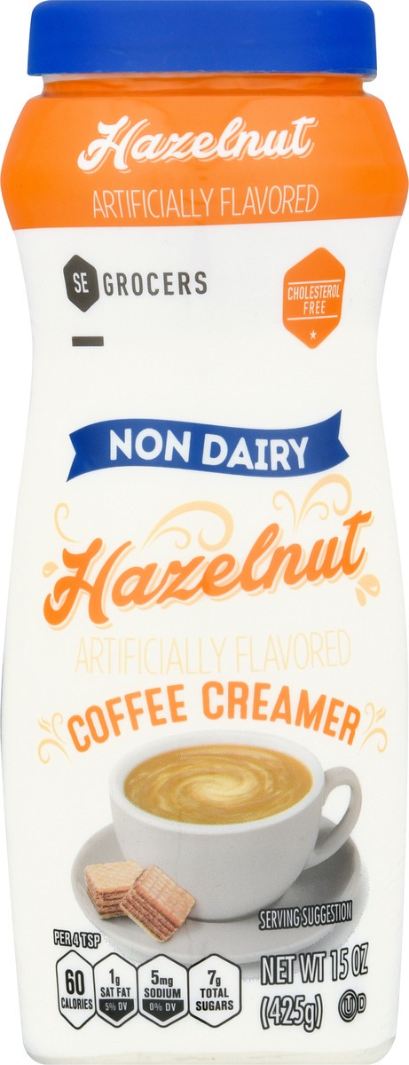 slide 1 of 12, SE Grocers Hazelnut Creamer - 15 oz, 15 oz