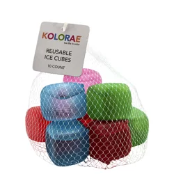 Kolorae Reusable Ice Cubes, Assorted Colors