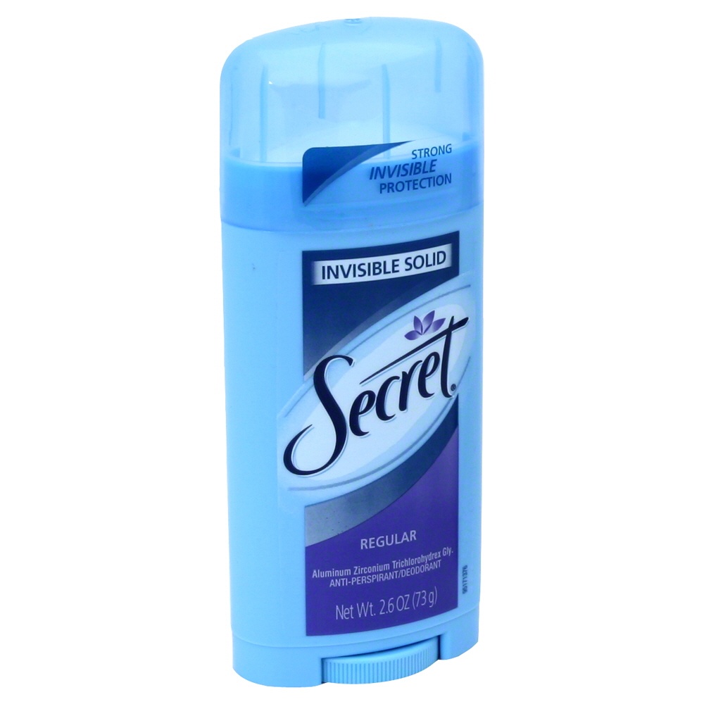 slide 1 of 1, Secret Invisible Solid Sheer Clean Antiperspirant & Deodorant, 2.6 oz