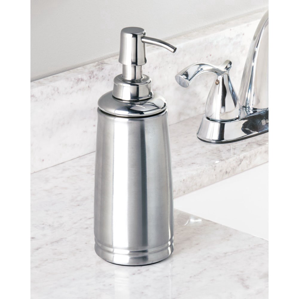 slide 4 of 4, InterDesign Cameo Soap Pump - Silver, 1 ct