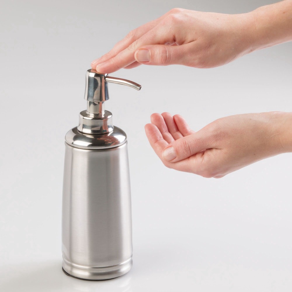 slide 2 of 4, InterDesign Cameo Soap Pump - Silver, 1 ct