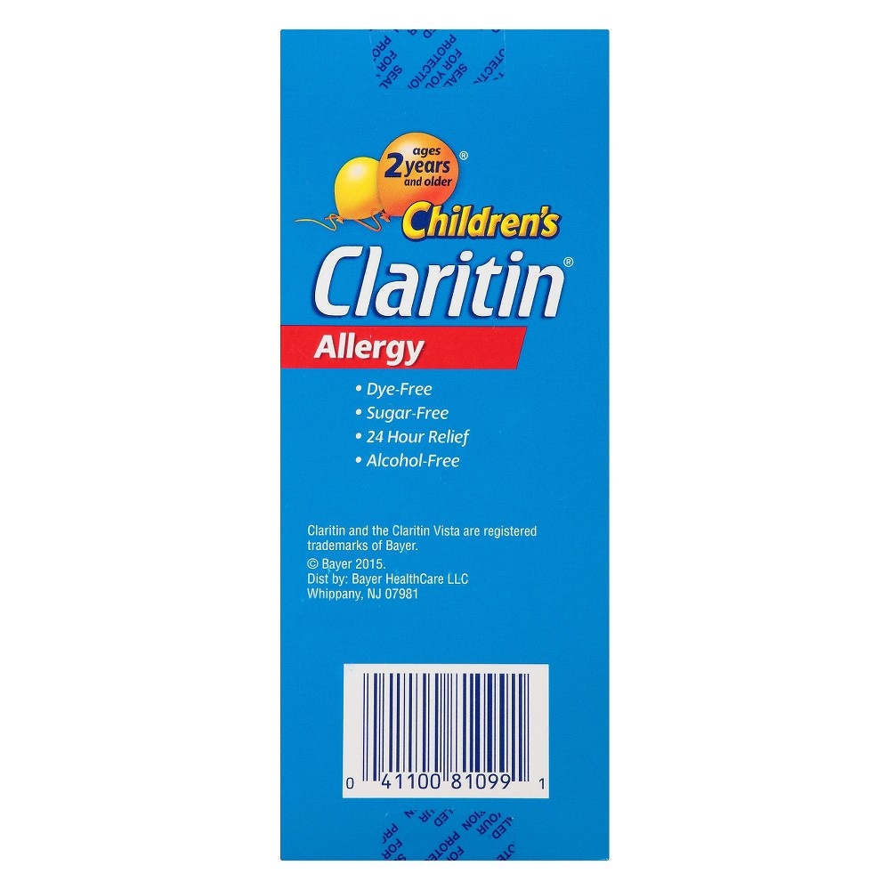 slide 2 of 5, Children's Claritin 24 Hour Non-Drowsy Allergy Relief Grape Liquid Syrup - Loratadine, 8 fl oz