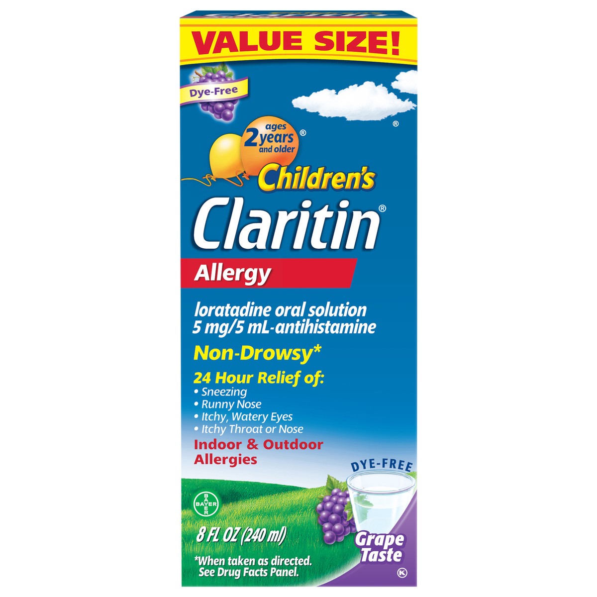 slide 1 of 88, CLARITIN Childrens Syrup Grape 8oz., 1 ct