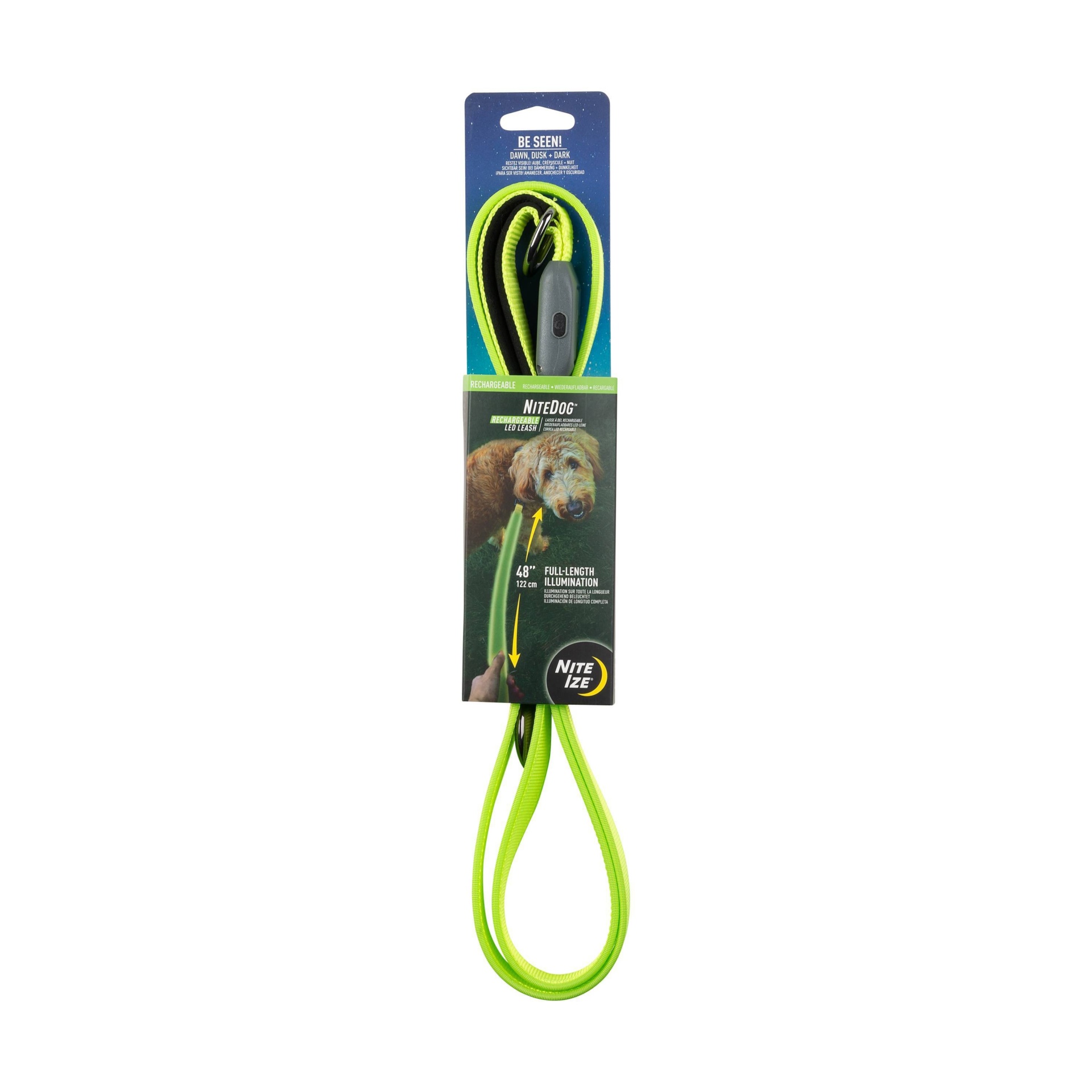 slide 1 of 6, Nite Ize LED Dog Leash - Green, 1 ct