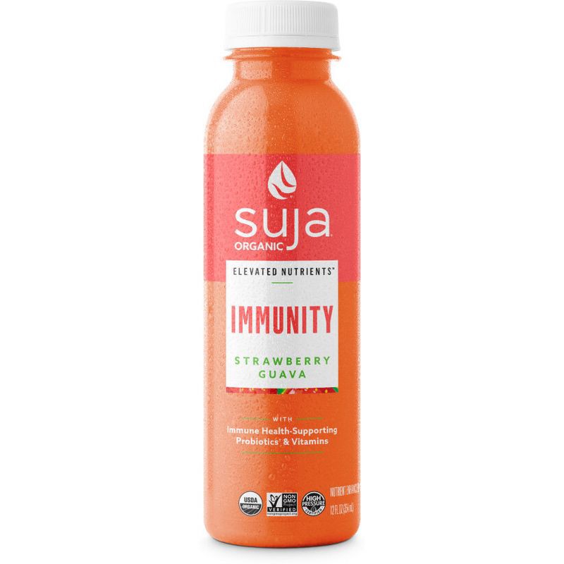 slide 1 of 1, Suja Organic Elevated Nutrients Immunity Strawberry Guava - 12 fl oz, 12 fl oz