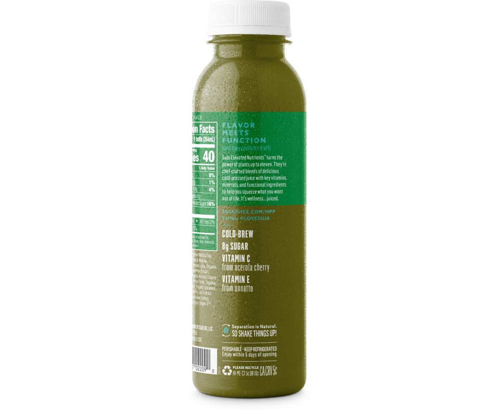 slide 3 of 7, Suja Organic Elevated Nutrients Detox Matcha Mint - 12 fl oz, 12 fl oz