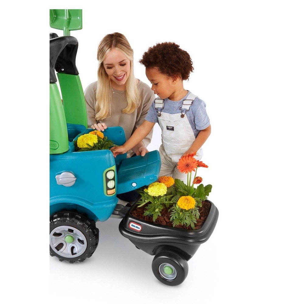 slide 4 of 7, Little Tikes Go Green Truck with Trailer Ride-On, 1 ct