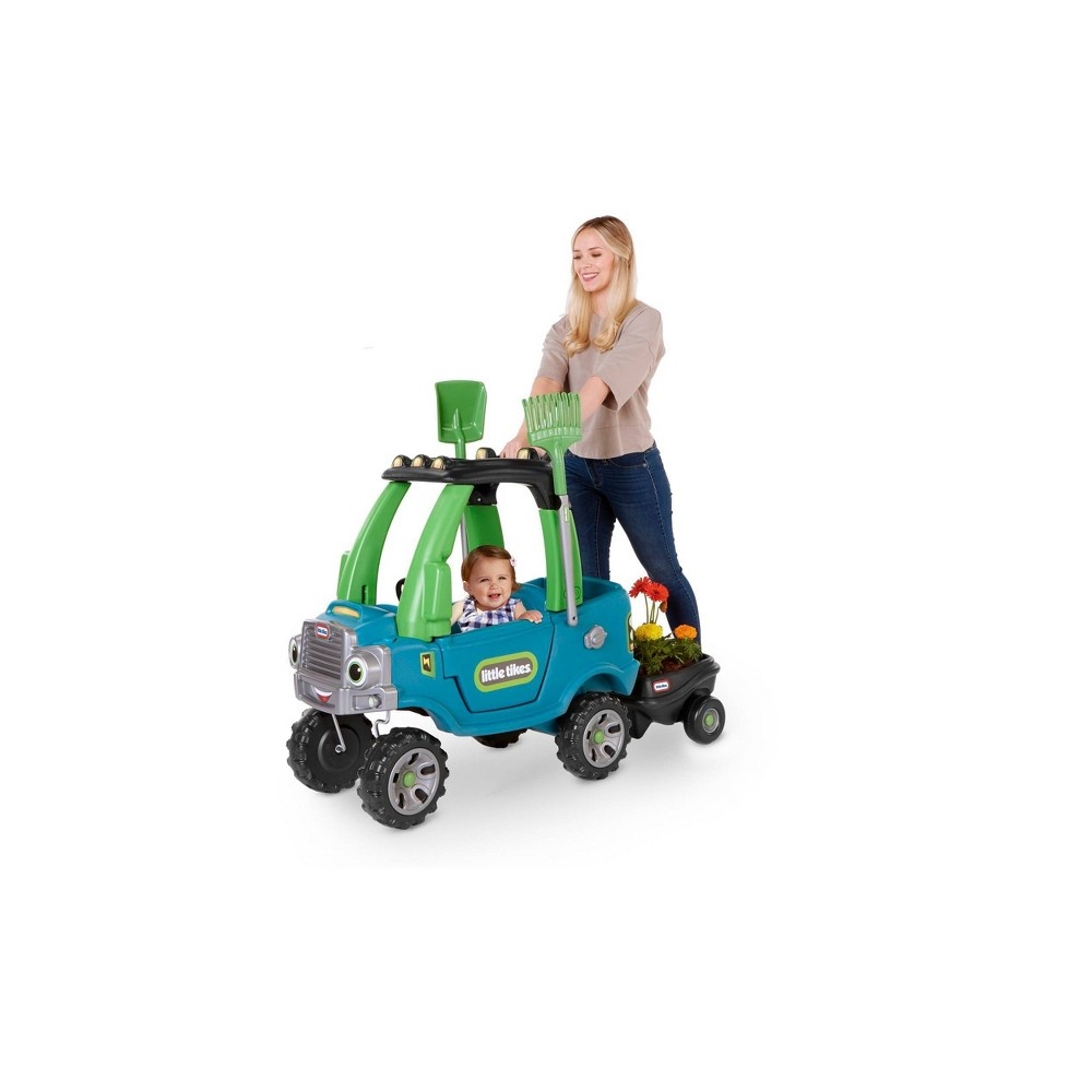 slide 6 of 7, Little Tikes Go Green Truck with Trailer Ride-On, 1 ct