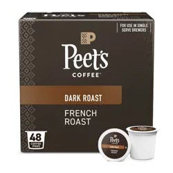 Peet's Coffee French Dark Roast Single Serve Coffee Pods - 48ct