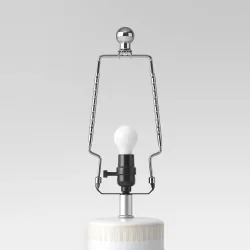 Metal Lamp Harp Silver - Threshold