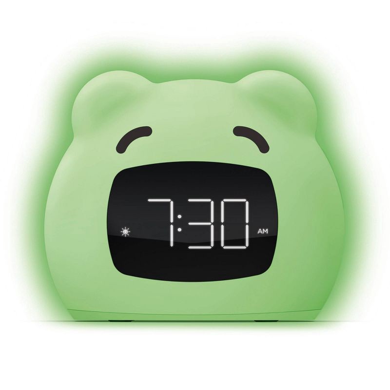 slide 2 of 3, Kids' Wake Up Light Alarm Bear Clock White - Capello: Digital Toddler Clock with Sunrise Simulation, LED Display, 1 ct