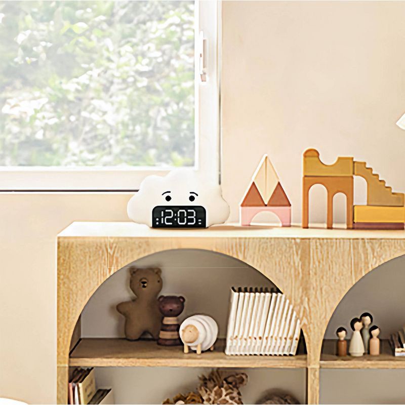 slide 1 of 3, Kids' Wake up Light Alarm Cloud Clock White - Capello: Digital Bedroom Clock, LED Display for Boys, 1 ct