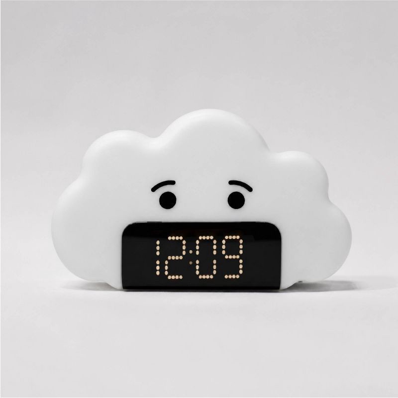 slide 1 of 6, Kids' Wake up Light Alarm Cloud Clock White - Capello: Digital Bedroom Clock, LED Display for Boys, 1 ct