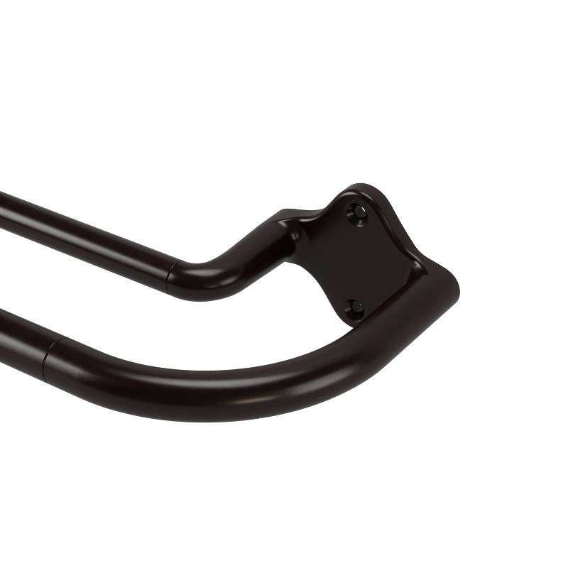 slide 2 of 5, 48"-88" Loft by Umbra Dusk Double Curtain Rod Bronze: Adjustable Steel Rods, 6-Piece Set, 5-Year Warranty, 1 ct