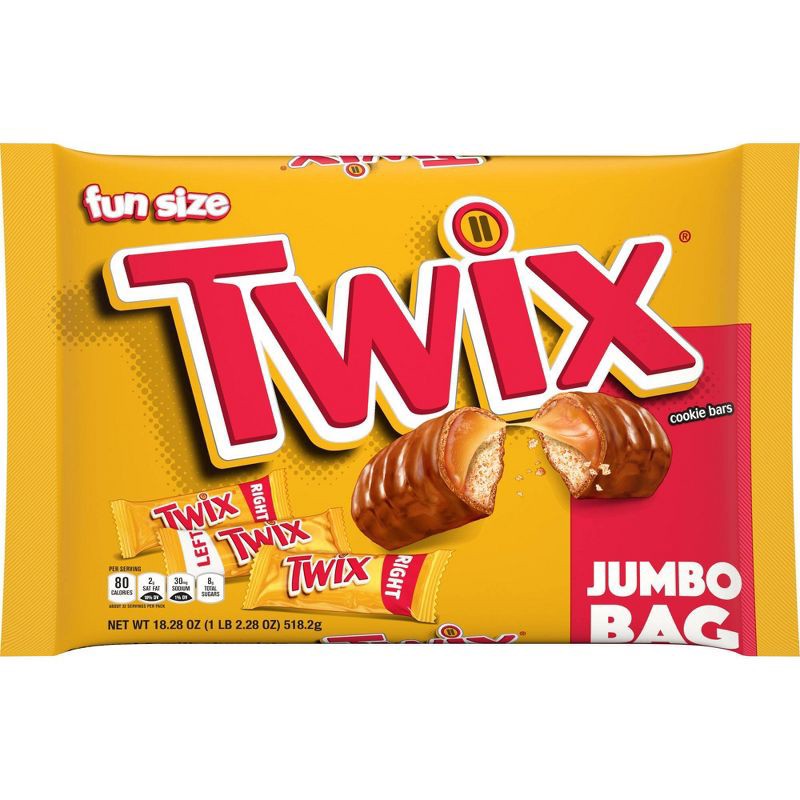 slide 2 of 12, Twix Halloween Chocolate Caramel Cookie Bars Fun Size - 18.28oz, 18.28 oz
