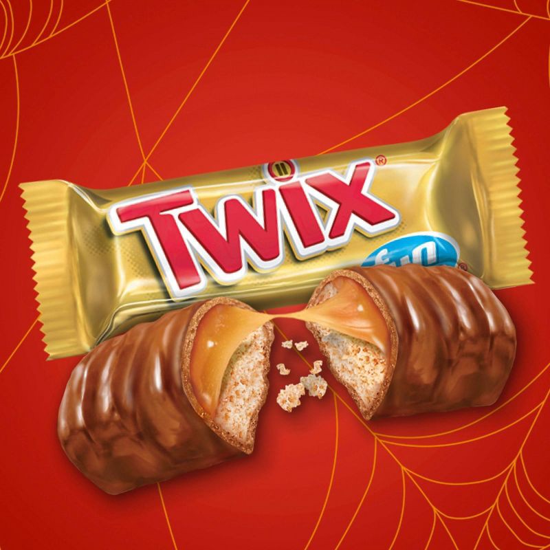 slide 3 of 12, Twix Halloween Chocolate Caramel Cookie Bars Fun Size - 18.28oz, 18.28 oz