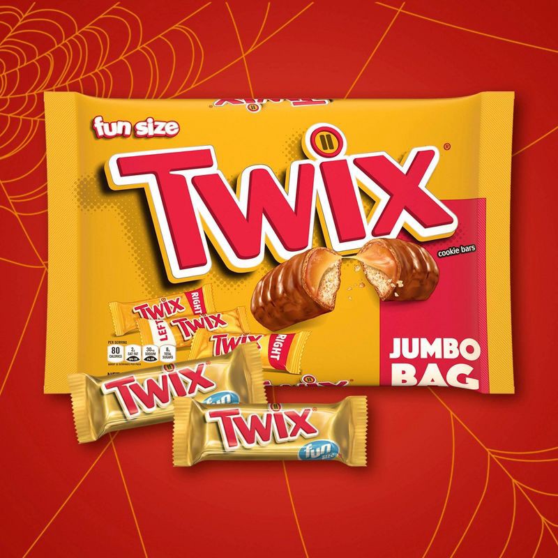 slide 9 of 12, Twix Halloween Chocolate Caramel Cookie Bars Fun Size - 18.28oz, 18.28 oz