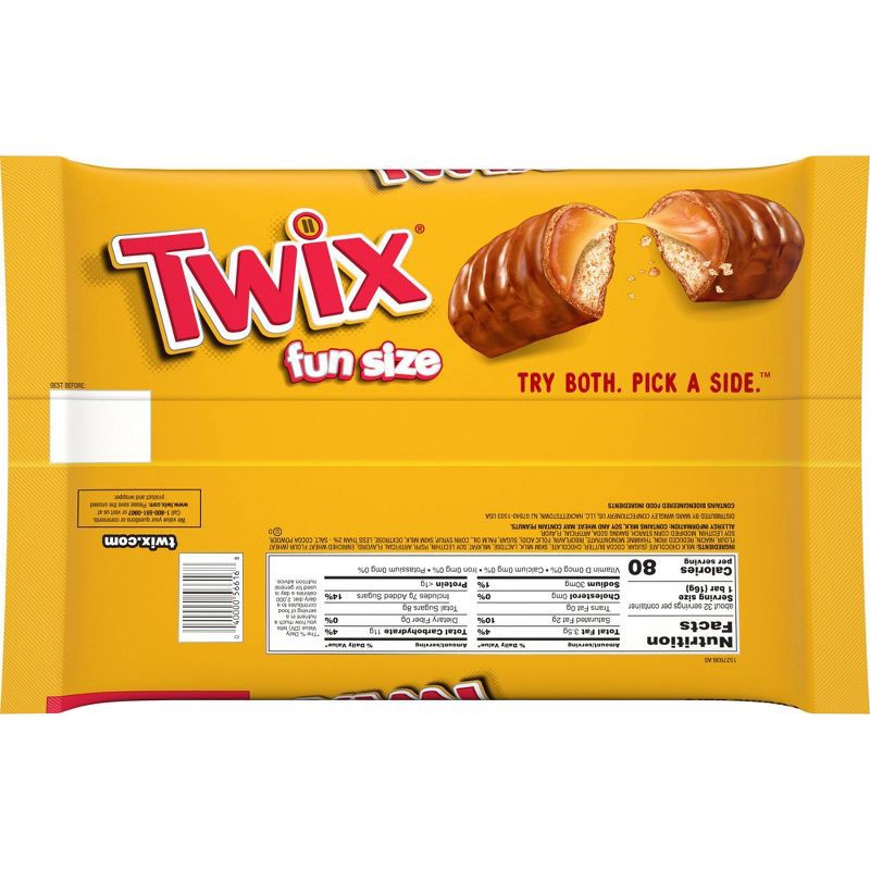 slide 7 of 11, Twix Halloween Chocolate Caramel Cookie Bars Fun Size - 18.28oz, 18.28 oz