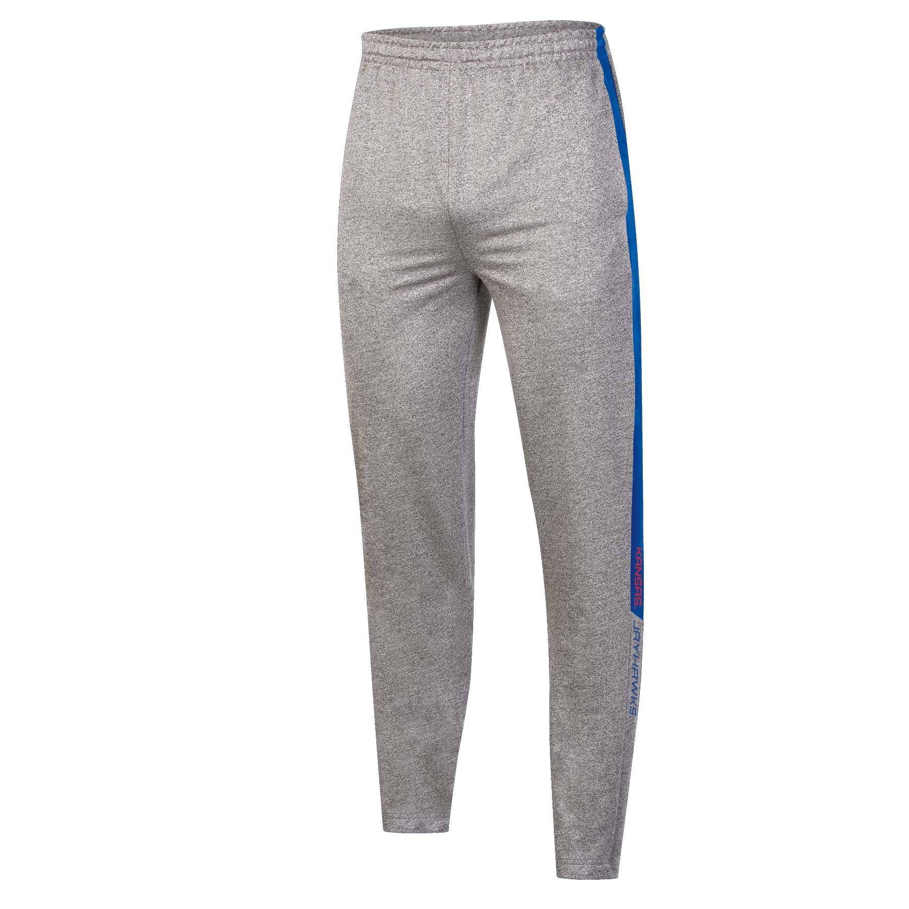 slide 1 of 4, NCAA Kansas Jayhawks Men's Gray Athletic Jogger Pants - XL, 1 ct