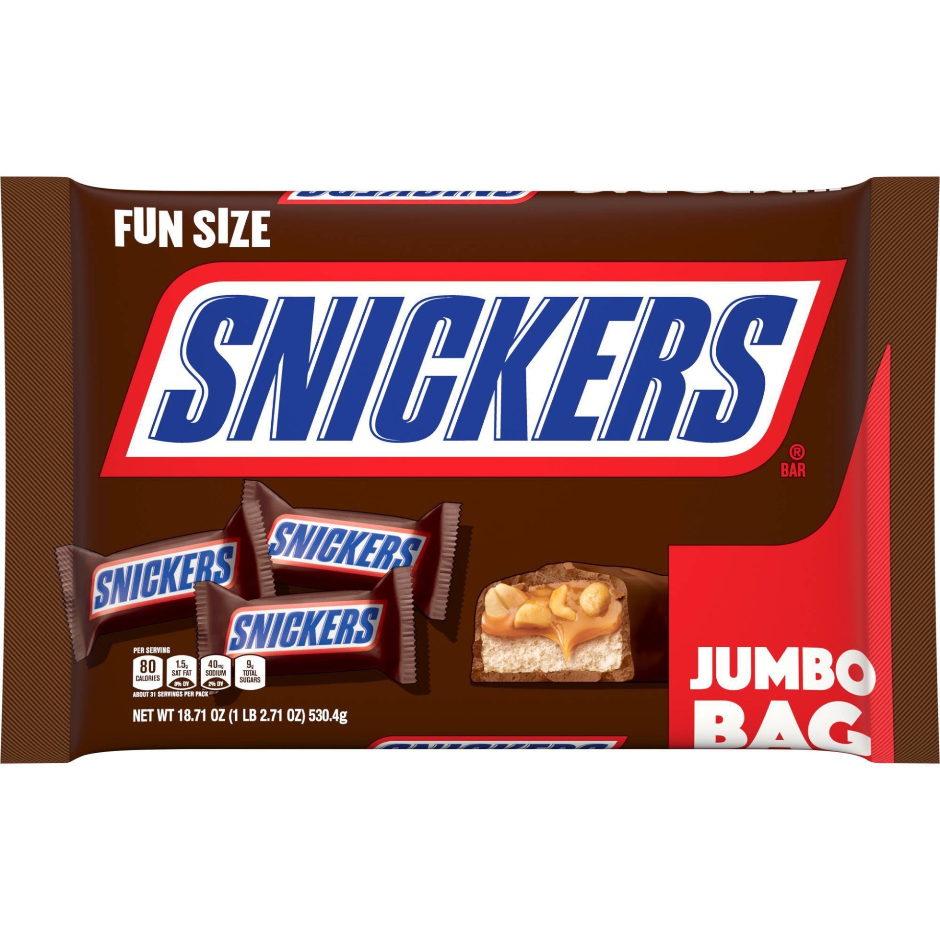 slide 1 of 8, Snickers Halloween Chocolate Candy Bars Fun Size - 18.47oz, 18.47 oz