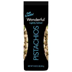 Wonderful Pistachios Roasted and Lightly Salted - 16oz