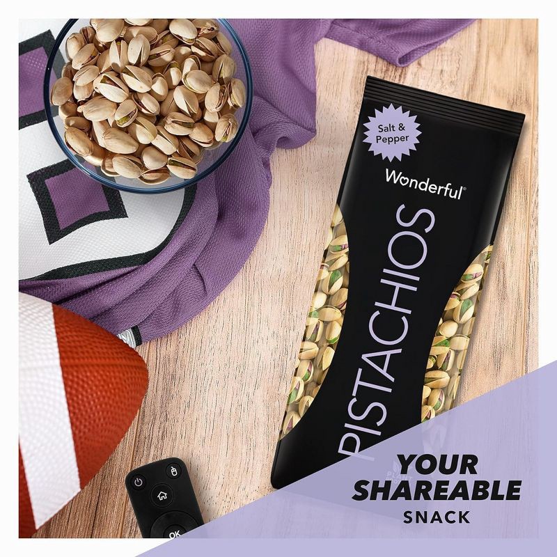 slide 5 of 6, Wonderful Flavored Pistachios Salt & Pepper - 14oz, 14 oz