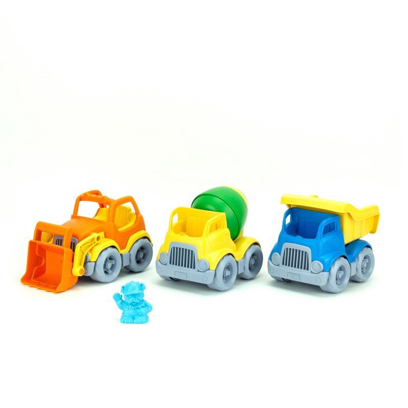 slide 1 of 10, Green Toys Construction Trucks, 1 ct