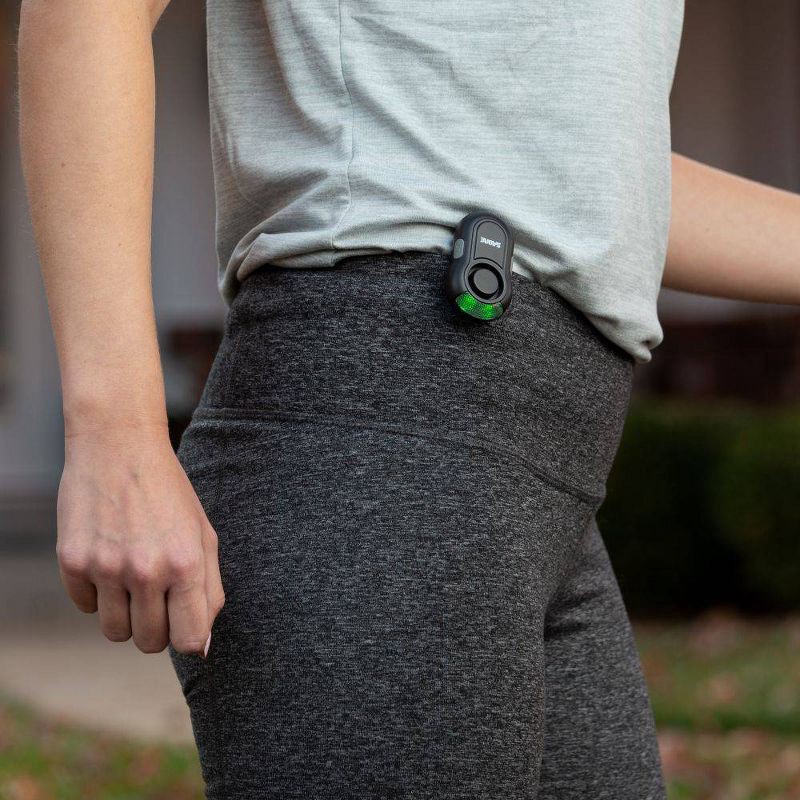 slide 4 of 8, Sabre Personal Alarm with LED Light - Black: Compact Safety Device, Plastic Material, 1 ct