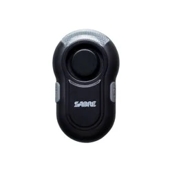 Sabre Personal Alarm with LED Light - Black: Compact Safety Device, Plastic Material