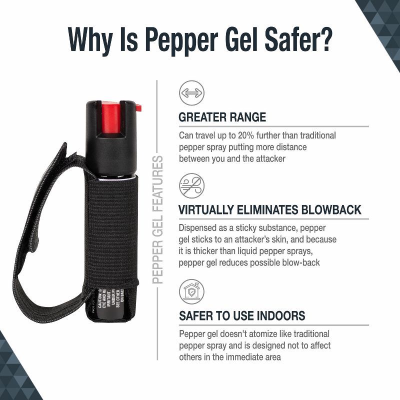 slide 9 of 14, Sabre Runner's Pepper Gel Spray - Black, 1 ct