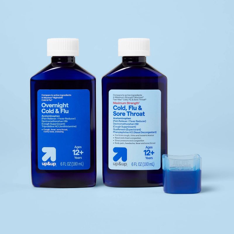 slide 2 of 6, Relief Liquid Combo Pack for Cold & Sore Throat - 12 fl oz - up&up™, 12 fl oz