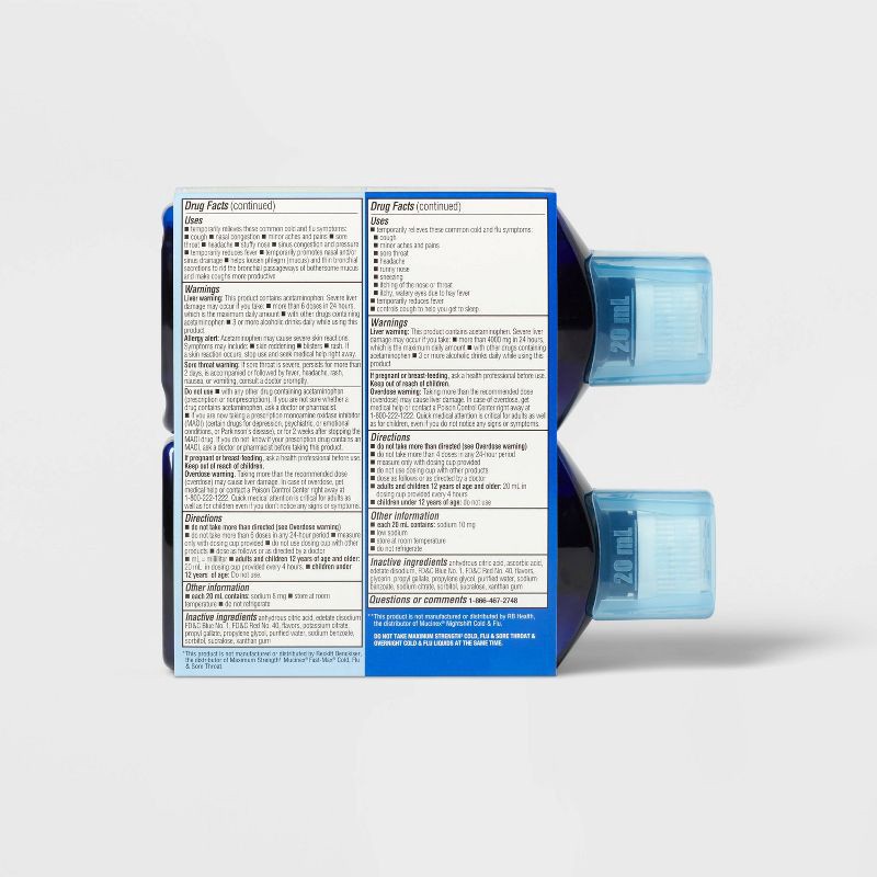 slide 3 of 6, Relief Liquid Combo Pack for Cold & Sore Throat - 12 fl oz - up&up™, 12 fl oz