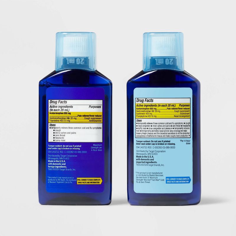 slide 5 of 6, Relief Liquid Combo Pack for Cold & Sore Throat - 12 fl oz - up&up™, 12 fl oz