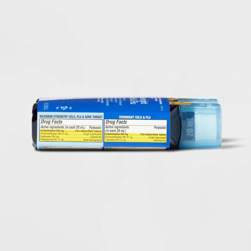 slide 6 of 6, Relief Liquid Combo Pack for Cold & Sore Throat - 12 fl oz - up&up™, 12 fl oz