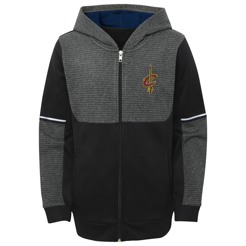 slide 2 of 3, NBA Cleveland Cavaliers Boys' Black Full Zip Hoodie - XL, 1 ct