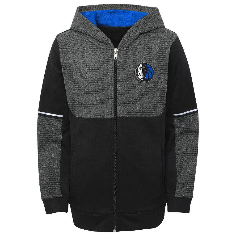 slide 2 of 3, NBA Dallas Mavericks Boys' Black Full Zip Hoodie - XL, 1 ct