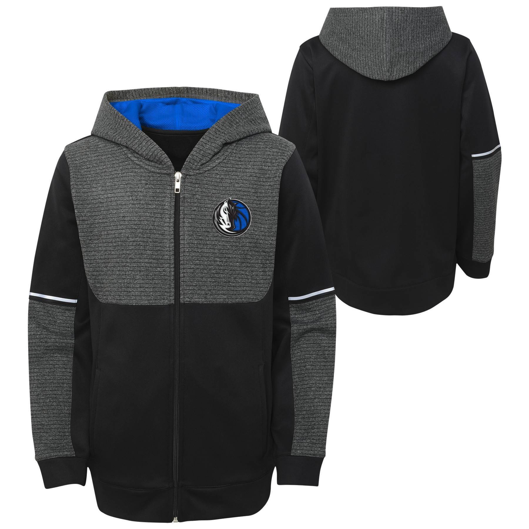 slide 1 of 3, NBA Dallas Mavericks Boys' Black Full Zip Hoodie - XL, 1 ct