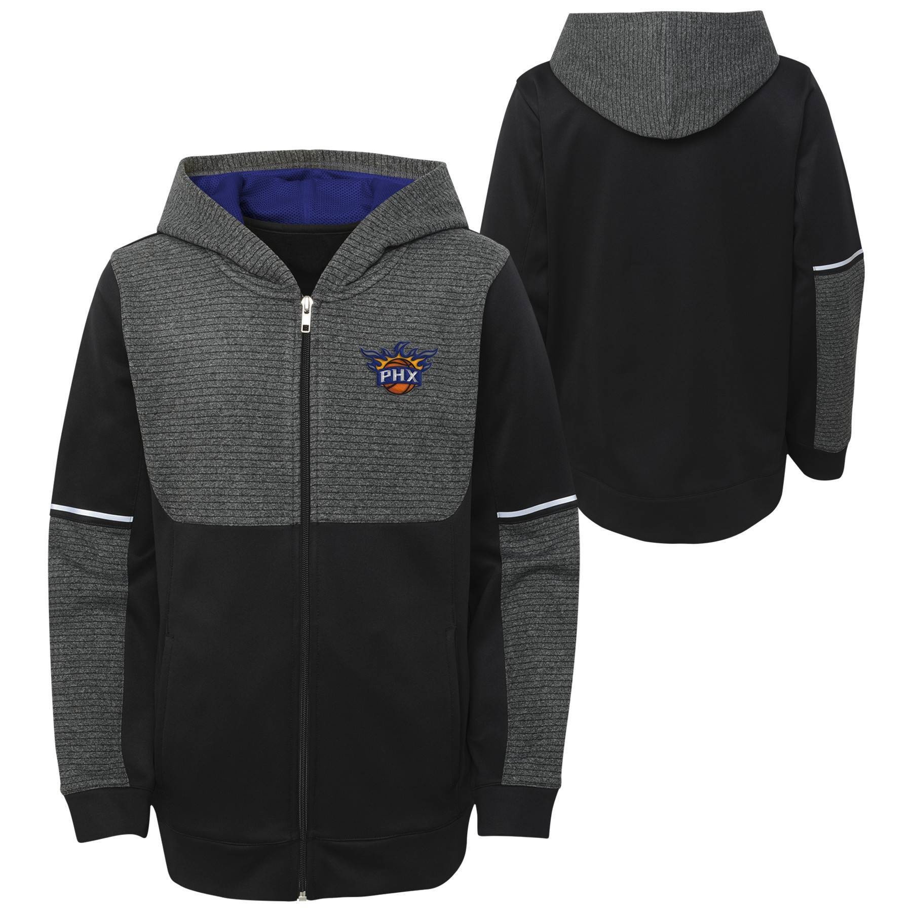 slide 1 of 3, NBA Phoenix Suns Boys' Black Full Zip Hoodie - XL, 1 ct