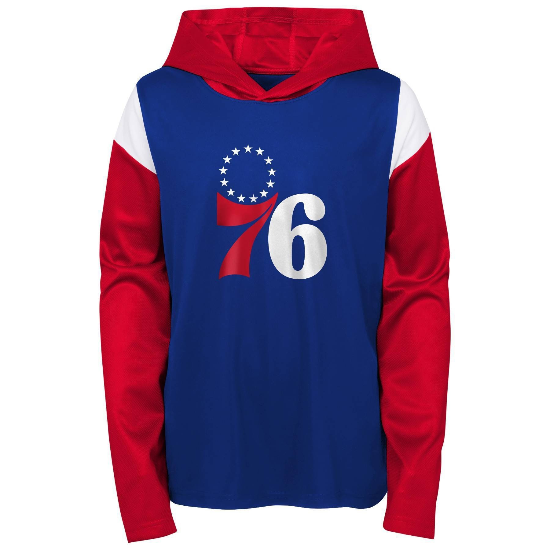 slide 1 of 1, NBA Philadelphia 76ers Boys&#39; Lightweight Hoodie - XL, 1 ct