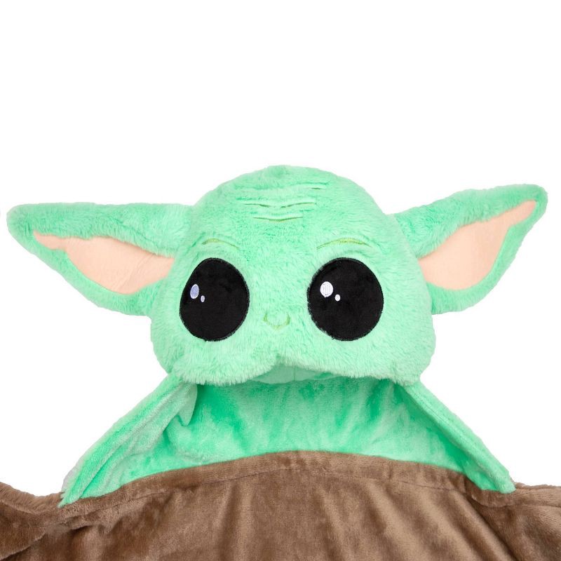 slide 3 of 6, Star Wars: The Mandalorian The Child Hooded Blanket, 1 ct