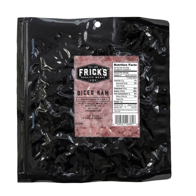slide 2 of 4, Frick's Quality Meats Diced Ham - 8oz, 8 oz