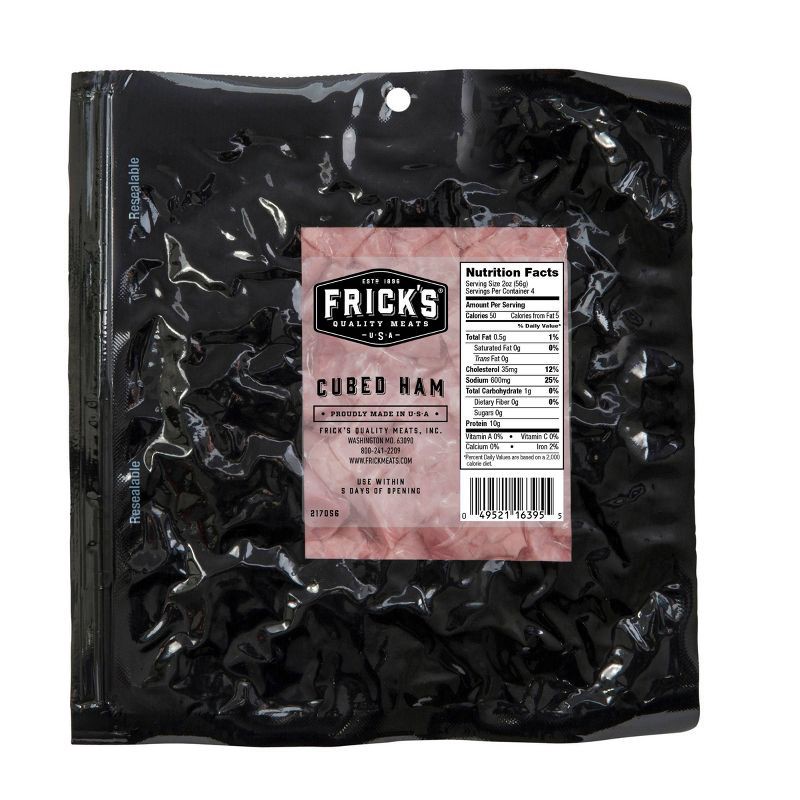 slide 2 of 3, Frick's Quality Meats Cubed Ham - 8oz, 8 oz