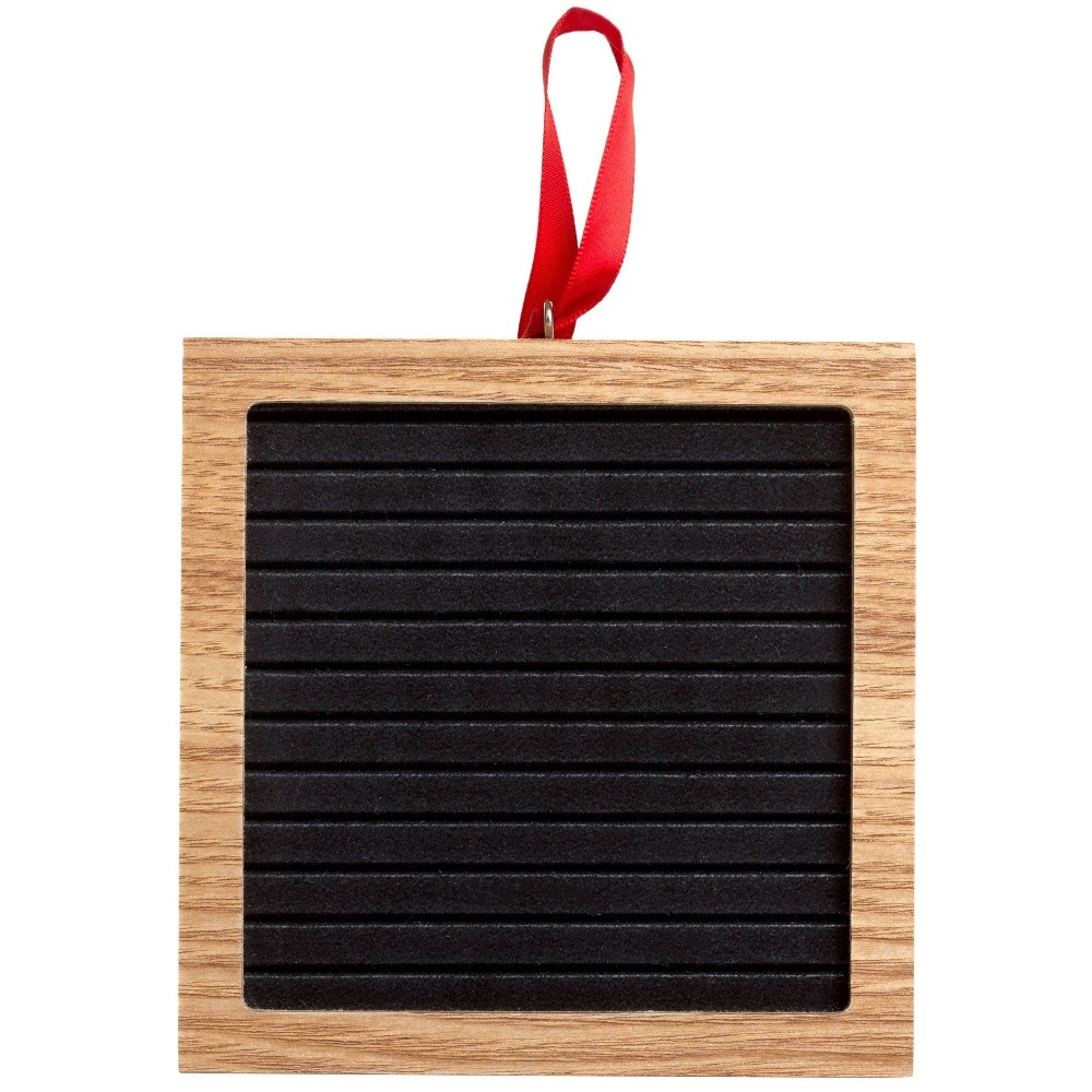 slide 2 of 6, Pearhead Holiday Letterboard Ornament - Black, 1 ct