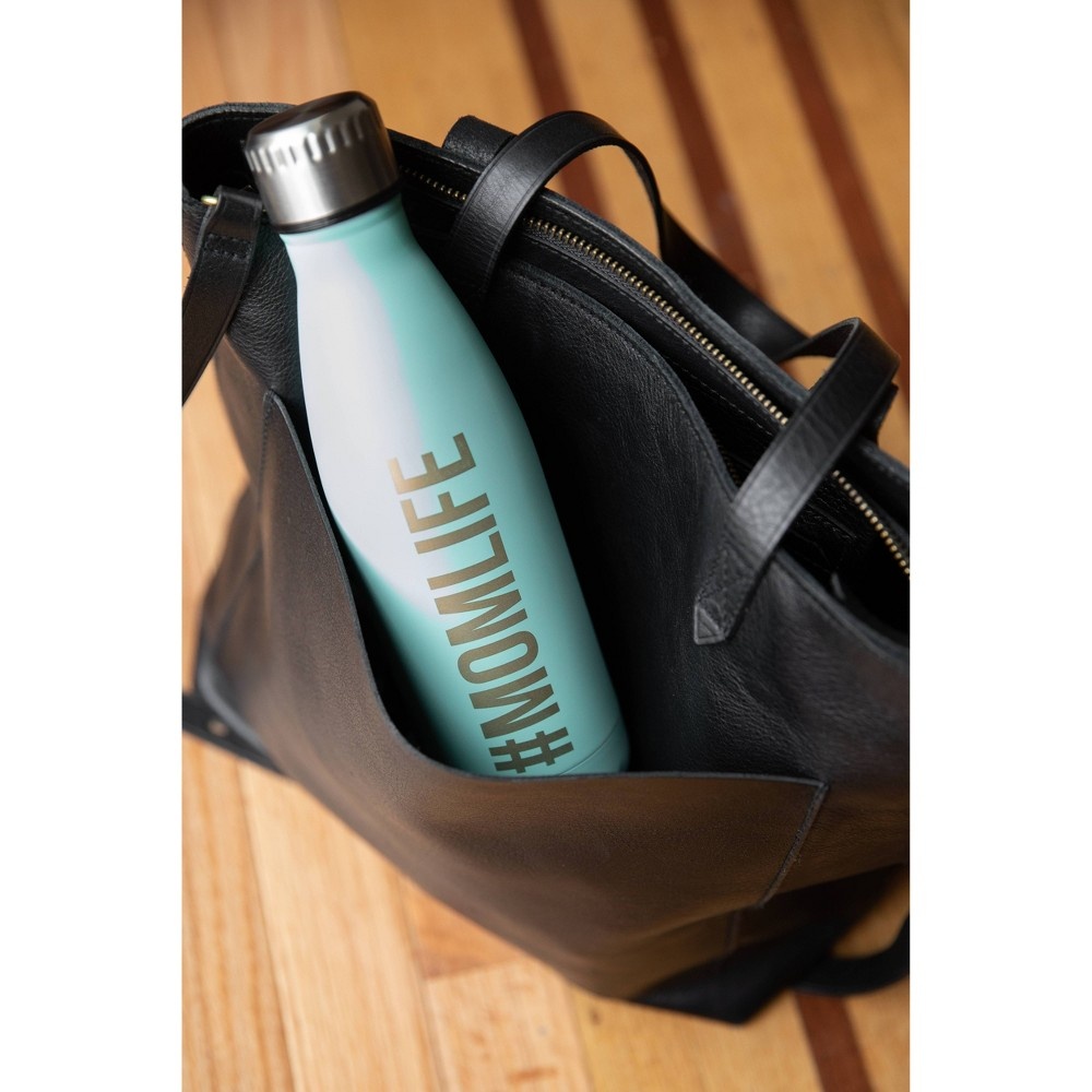 slide 2 of 5, Pearhead Momlife Water Bottle - Aqua, 17 oz