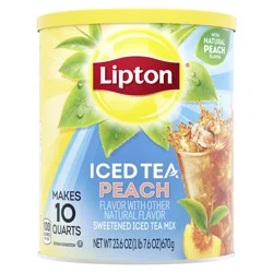Lipton Powdered Mix Iced Tea Mix Peach- 10 qt